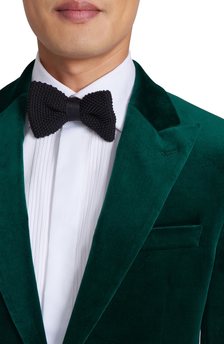 Jack Victor Erie Peaked Lapel Velvet Tuxedo Jacket, Alternate, color, 