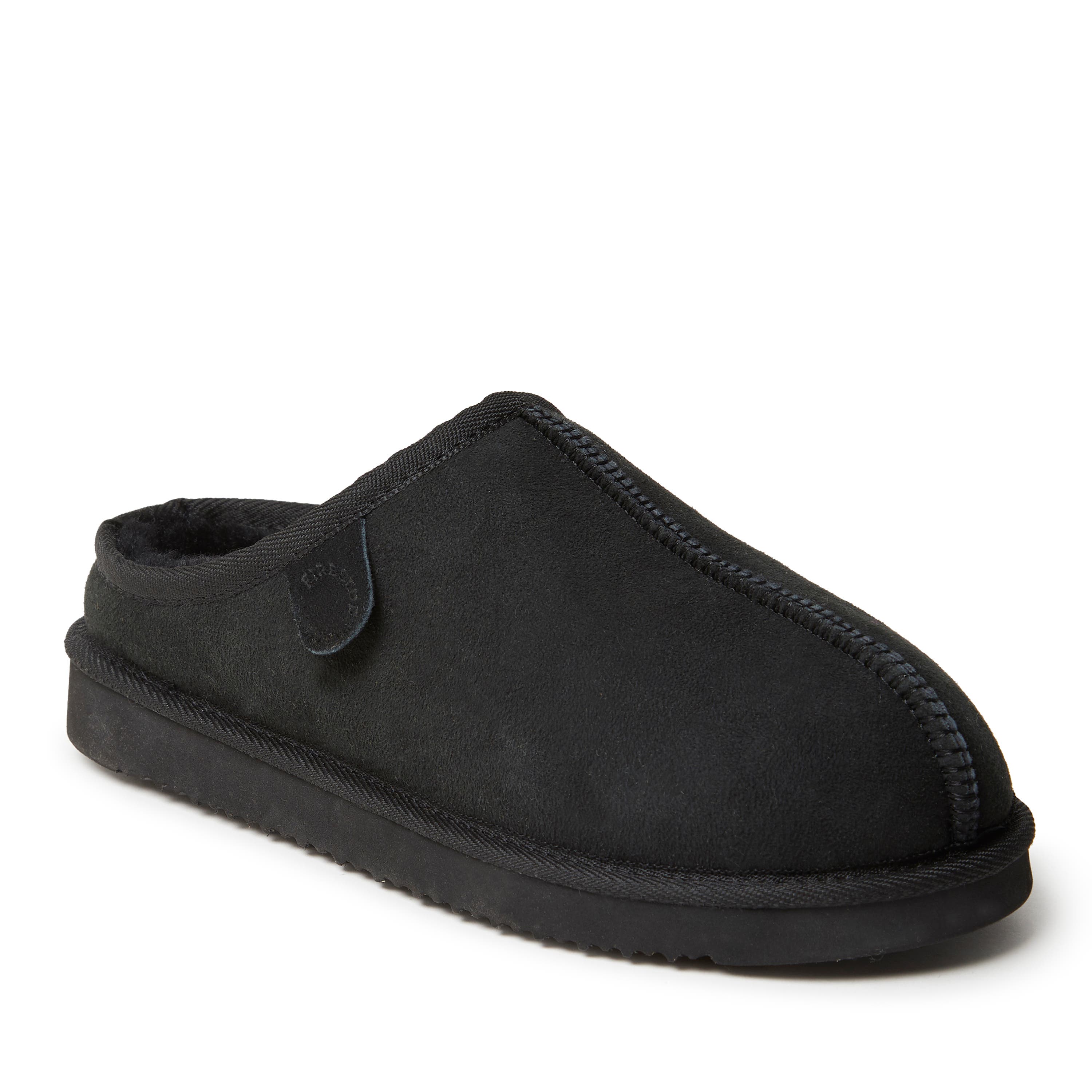 DEARFOAMS Fireside Grafton Genuine Shearling Clog Slipper, Main, color, Black