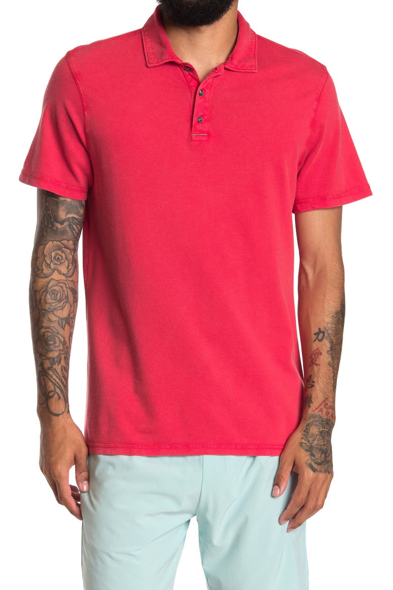 In Game Washed Polo, Main, color, RED HIBISCUS