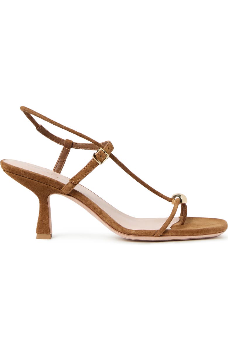 Loeffler Randall Triana Strappy Leather Sandal, Alternate, color, Cacao