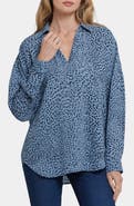 NYDJ Becky Recycled Polyester Georgette Blouse