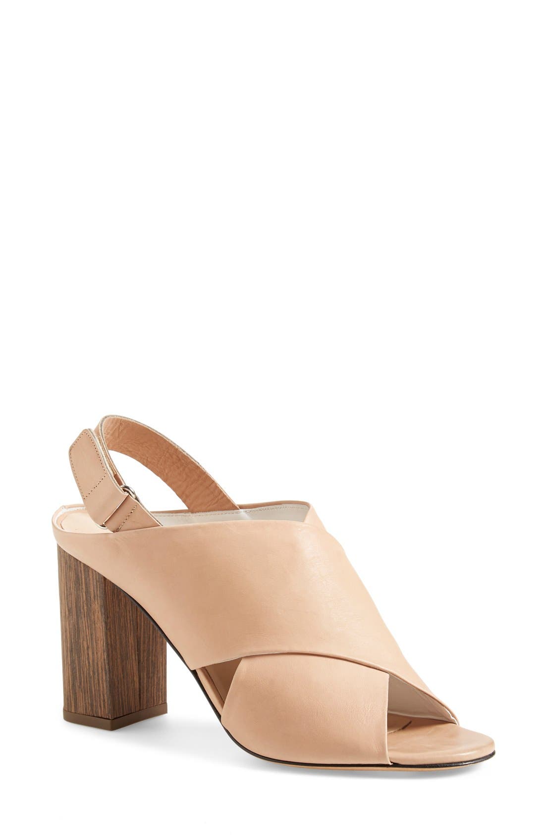 'Faine' Slingback Sandal, Main, color, NUDE