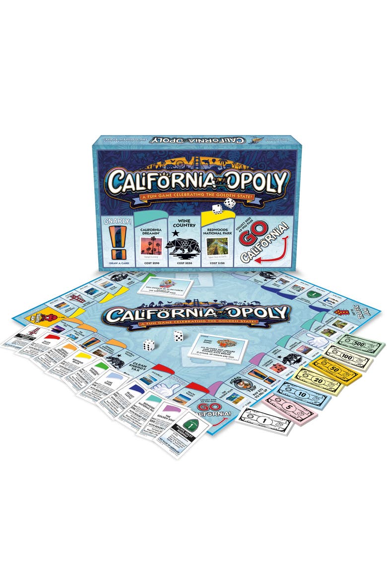 California Opoly Board Game, Alternate, color, Multicolored