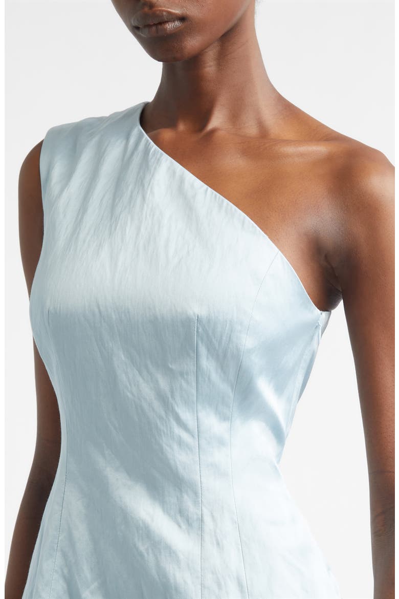 Naya Metallic One-Shoulder Minidress, Alternate, color, MARINE LAYER