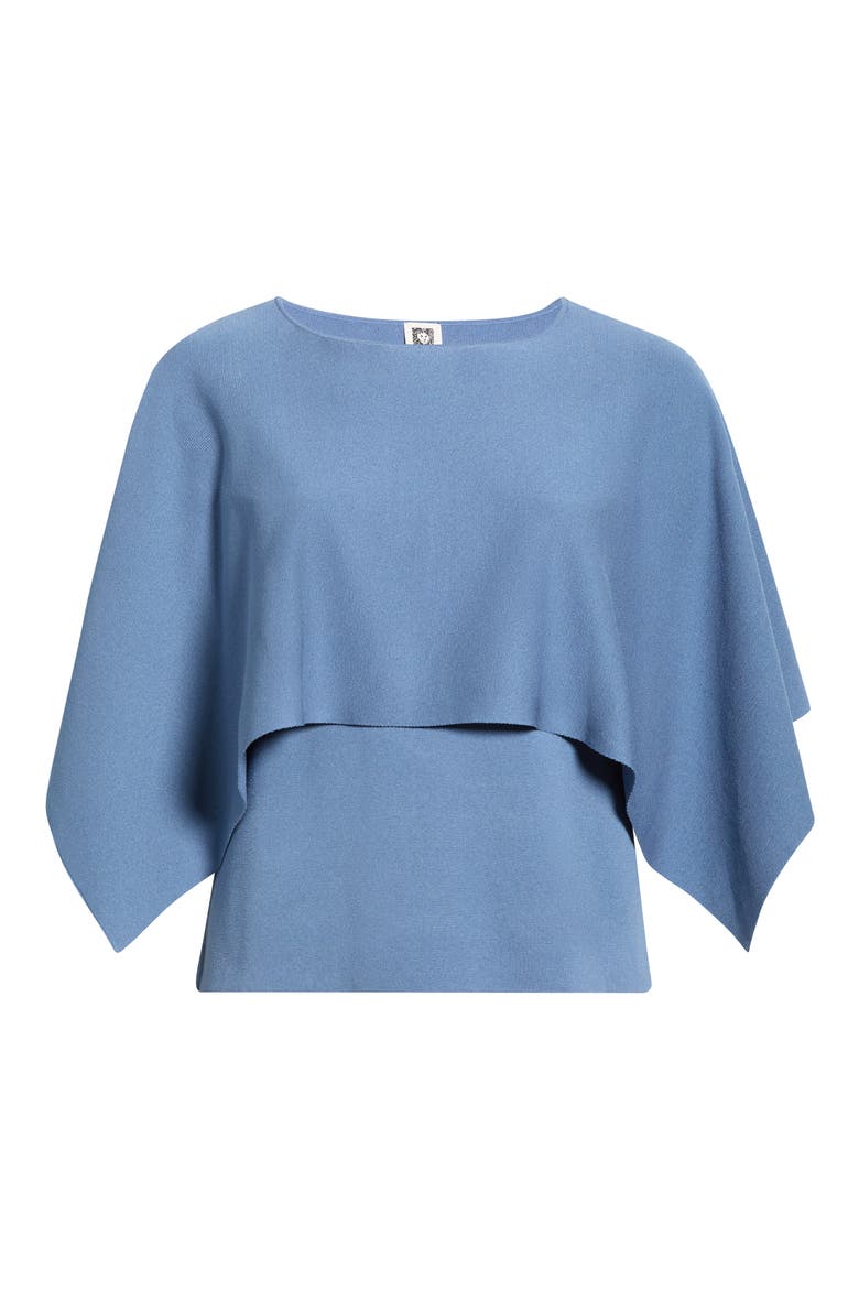 Boat Neck Cape Sweater, Alternate, color, DUTCH BLUE
