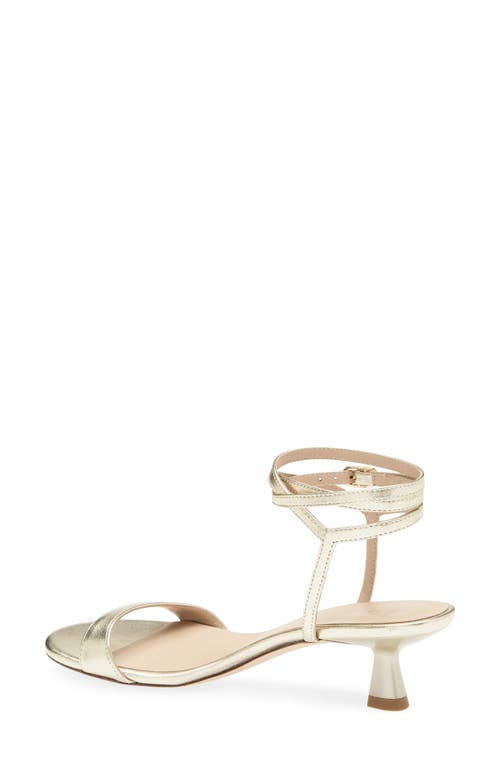 Stuart Weitzman Nudist Wrap Sandal In Gold