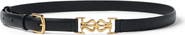 Lilysilk Women's LS Clasp Leather Skinny Belt