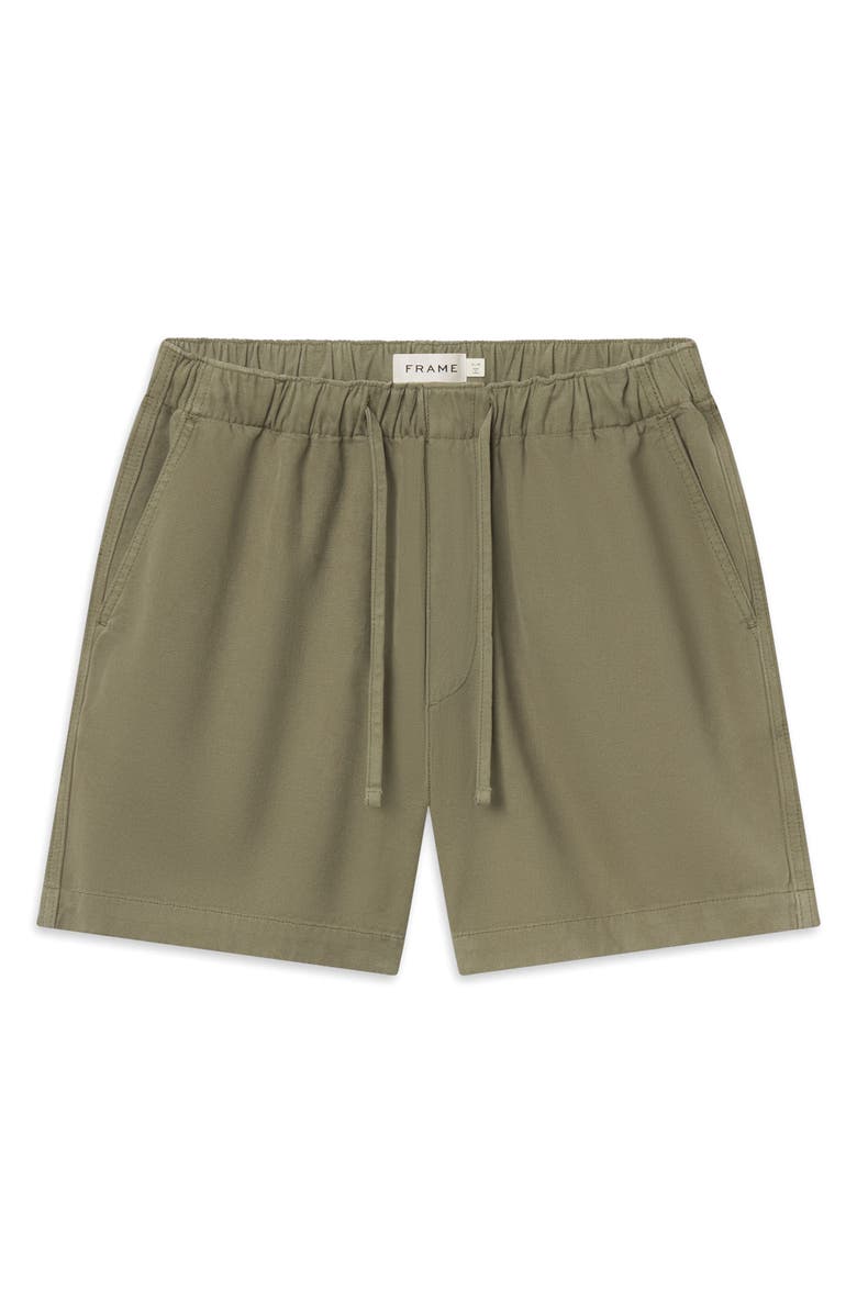 FRAME Cotton Canvas Drawstring Shorts, Main, color,