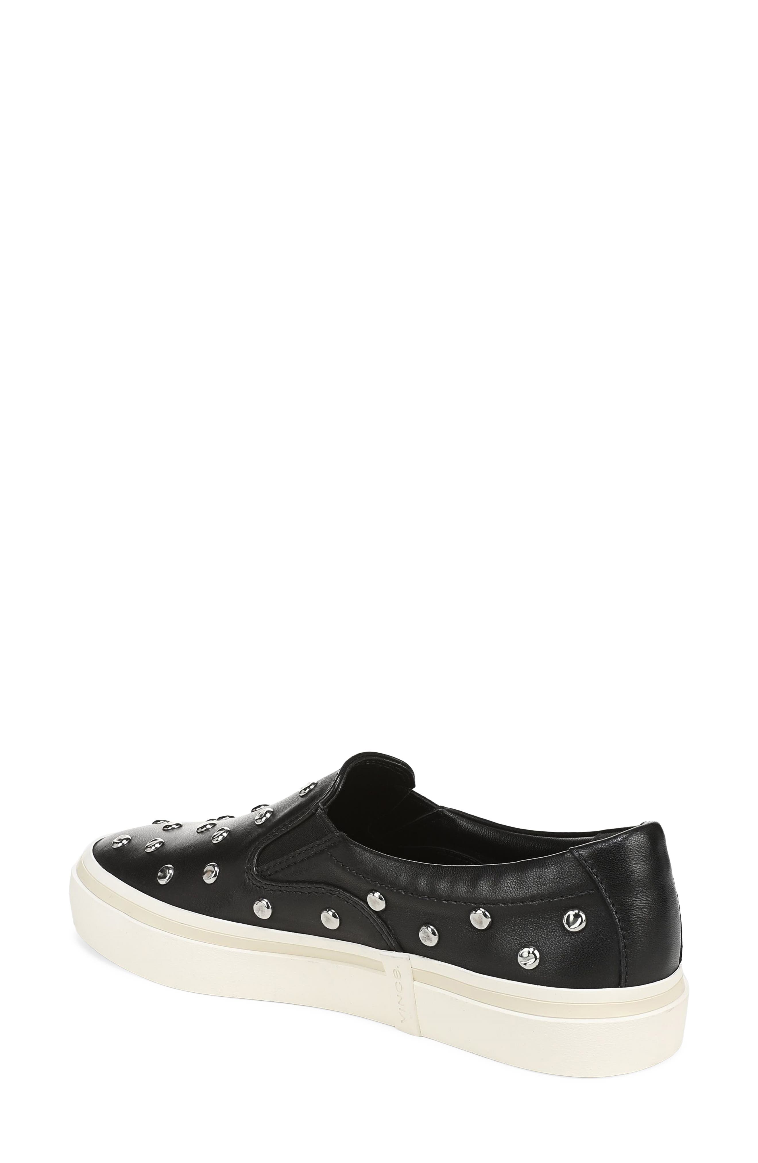 Blair Studded Slip On Sneaker, Alternate, color, BLACK