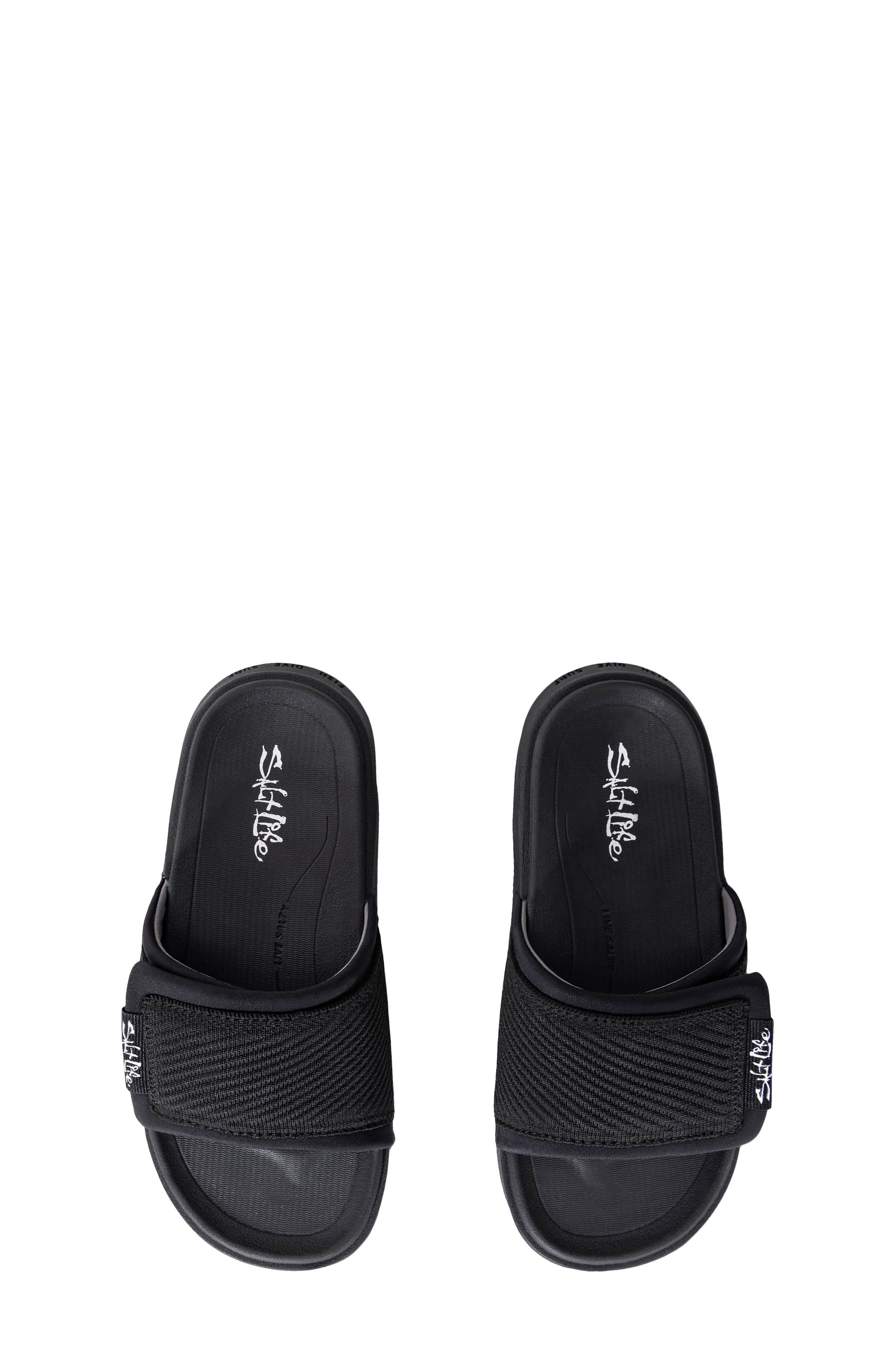 Salt Life Kids' The Breakwater Sandal, Alternate, color, Black/Teal