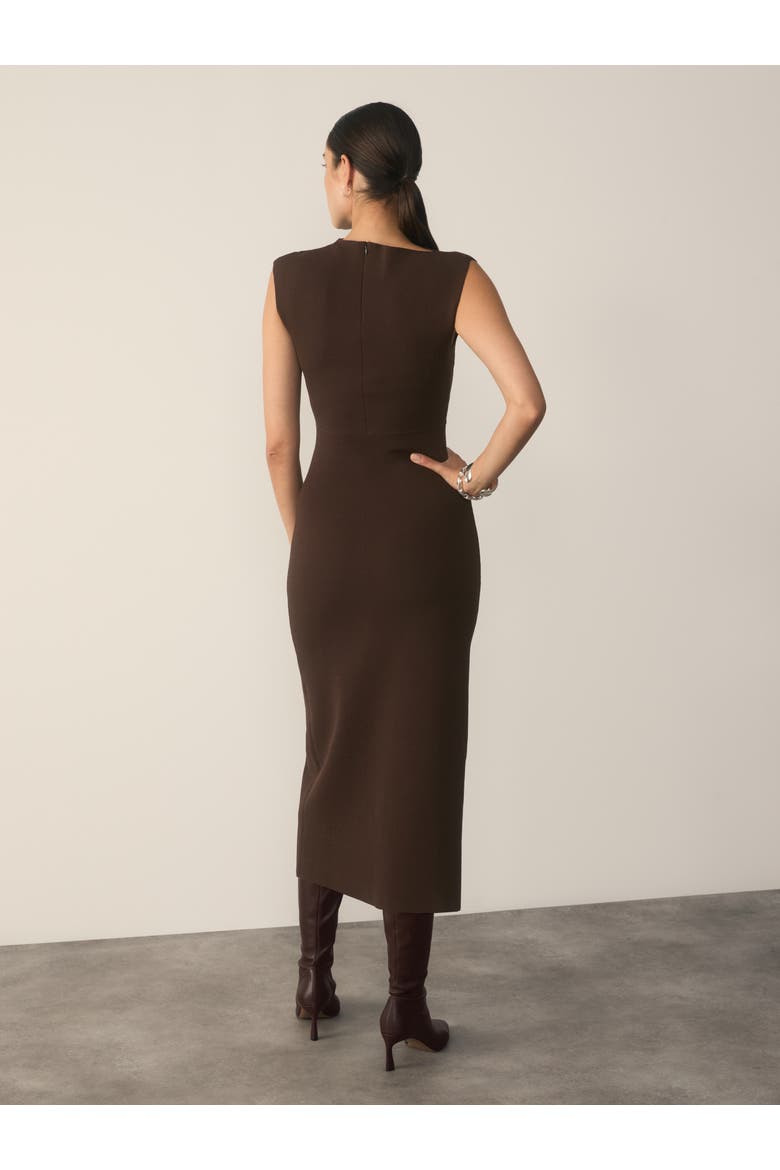 Genova Knit Dress, Alternate, color, Brown