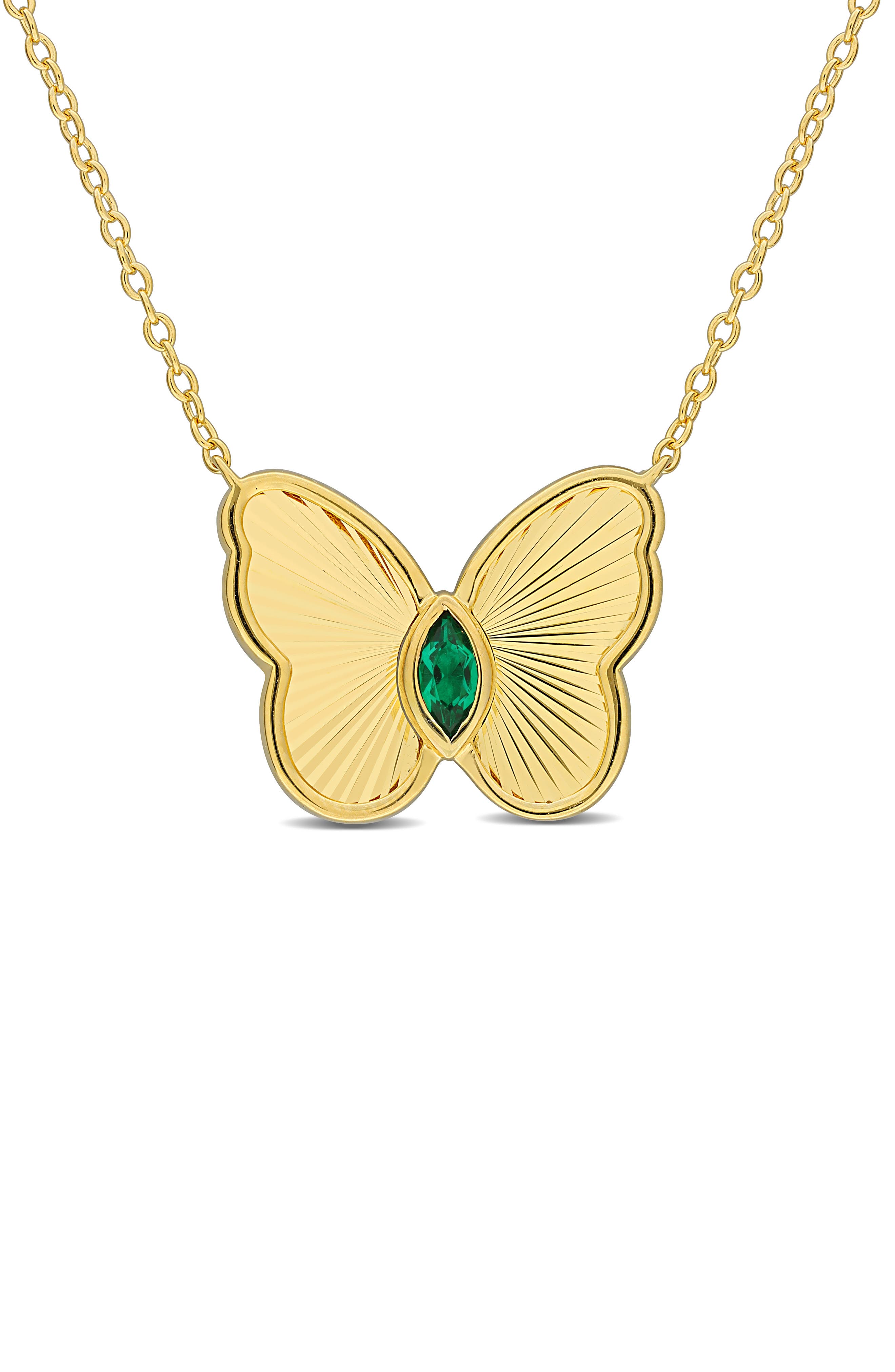 Butterfly Pendant Necklace