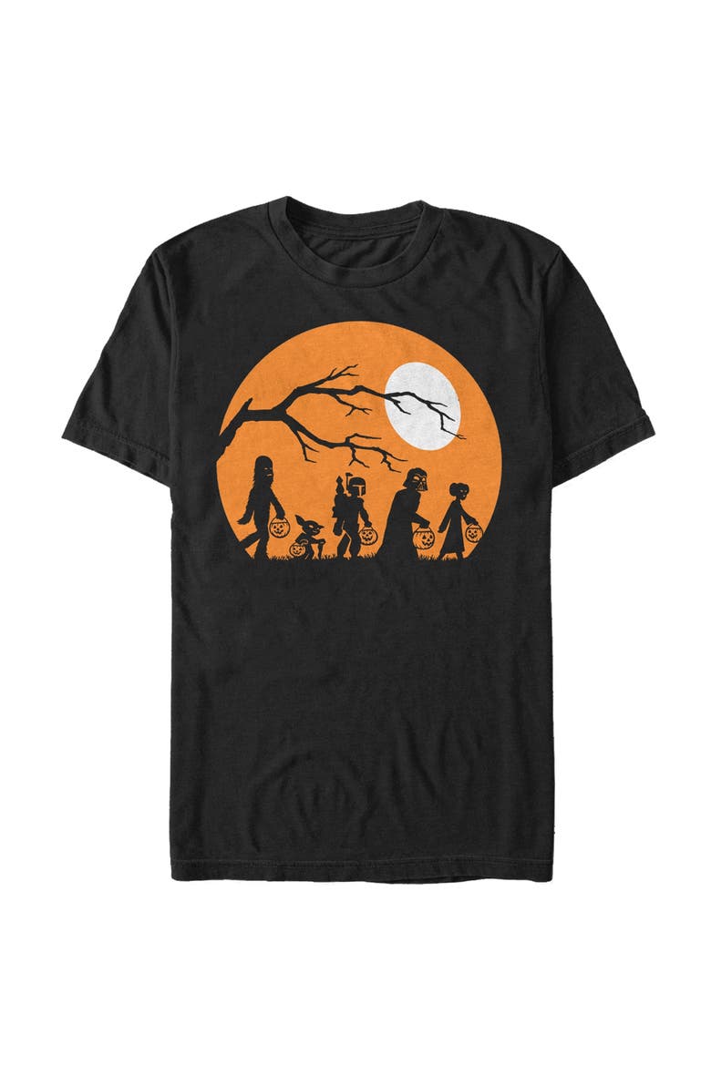 Men's Star Wars Halloween Characters Trick or Treat T-Shirt, Main, color, Black