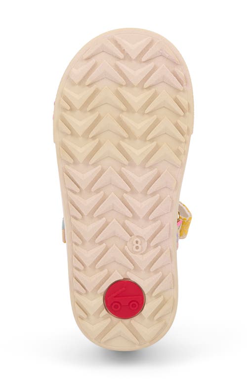 See Kai Run Lucia Mary Jane Sneaker In Oatmeal/floral