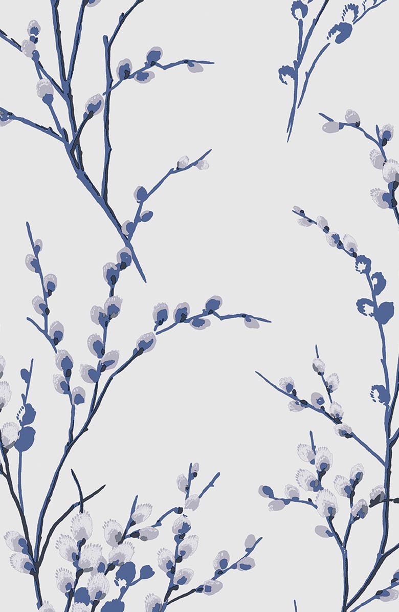 GRAHAM AND BROWN Laura Ashley Pussy Willow Removable Wallpaper, Main, color, 