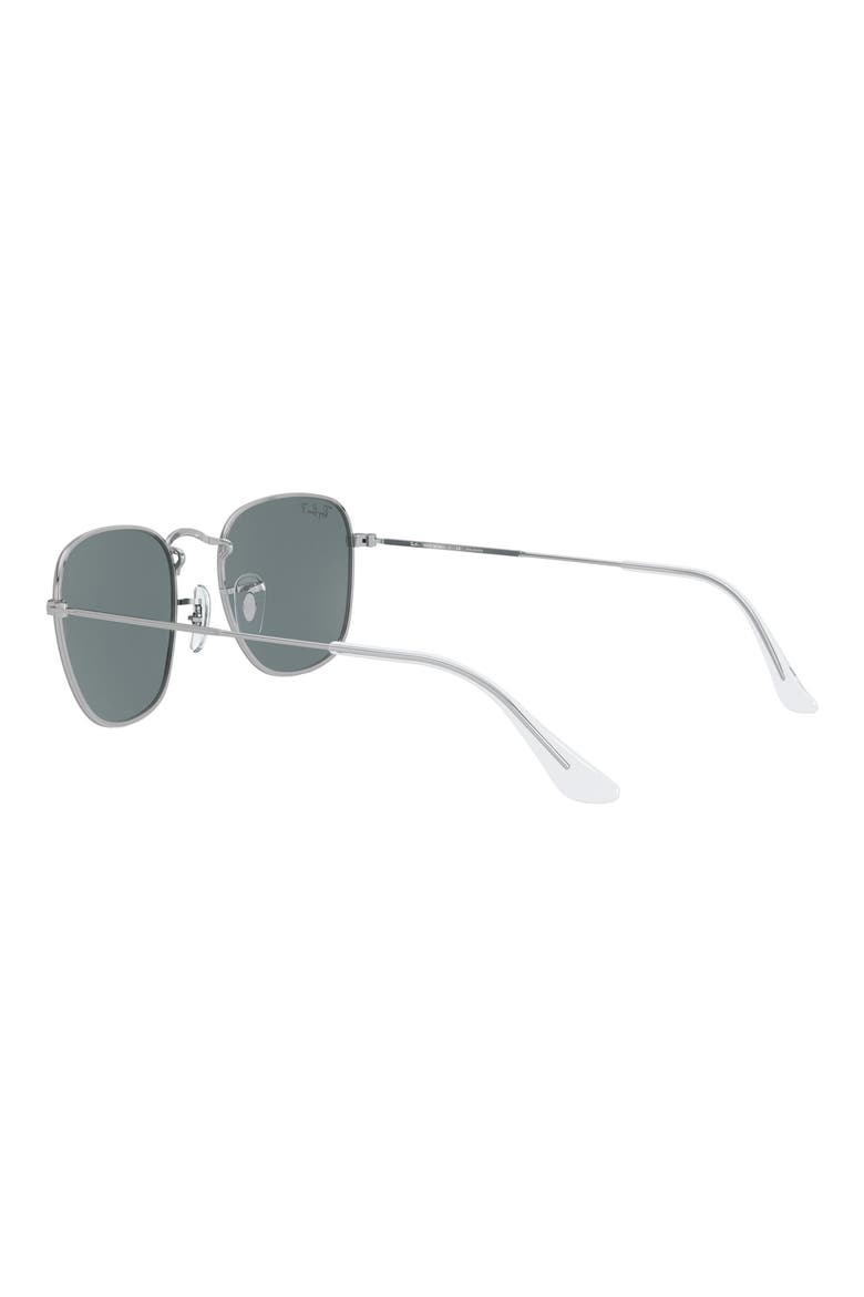 Frank 48mm Polarized Square Sunglasses, Alternate, color, SILVER/ BLUE