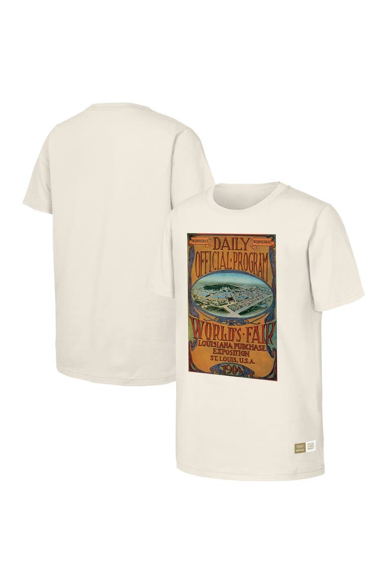 Men's  Natural 1904 St. Louis Games Olympic Heritage T-Shirt, Main, color, Natural