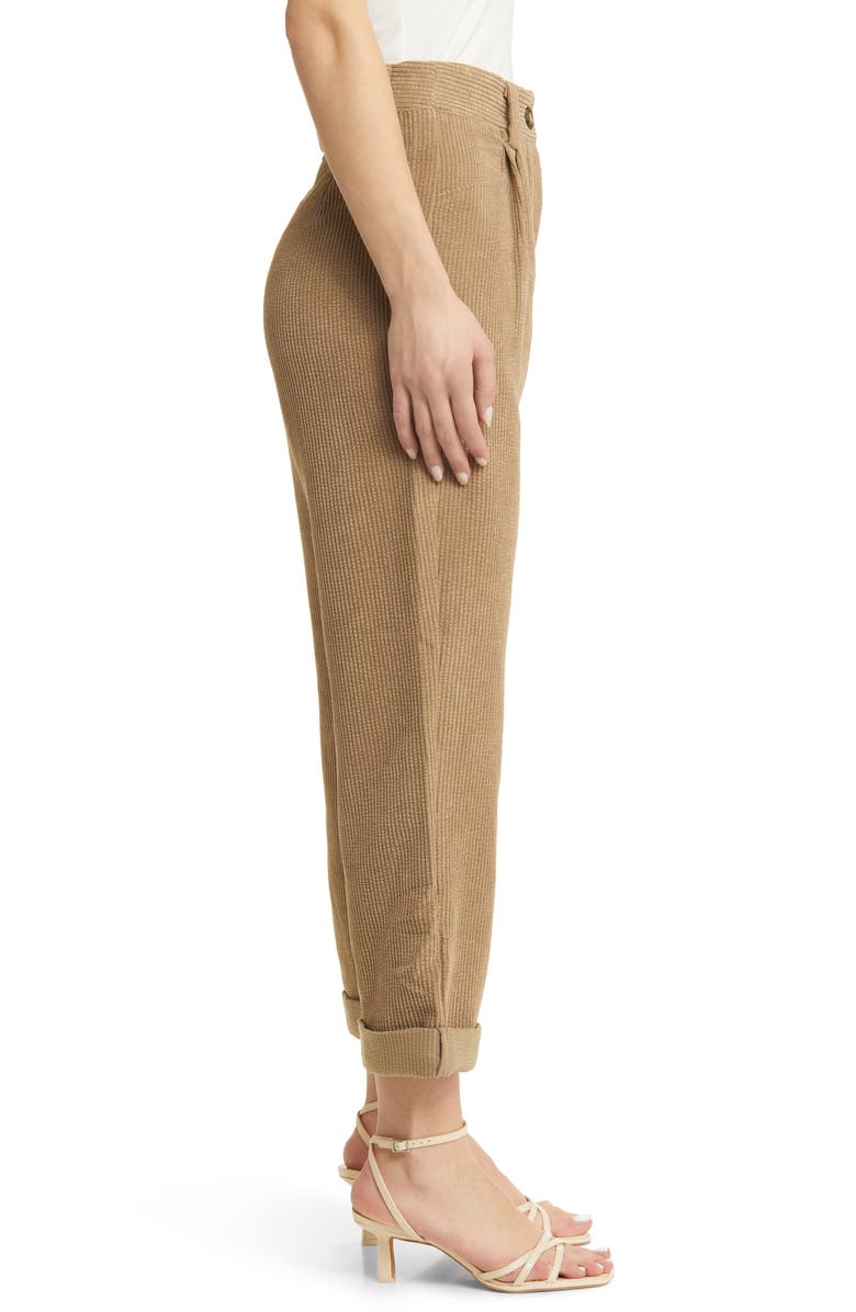 Petal & Pup Talaren Cuffed Corduroy Pants, Alternate, color, Brown