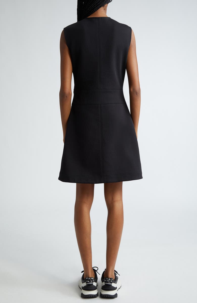Moncler Sleeveless Cotton Blend Interlock Dress, Alternate, color, 
