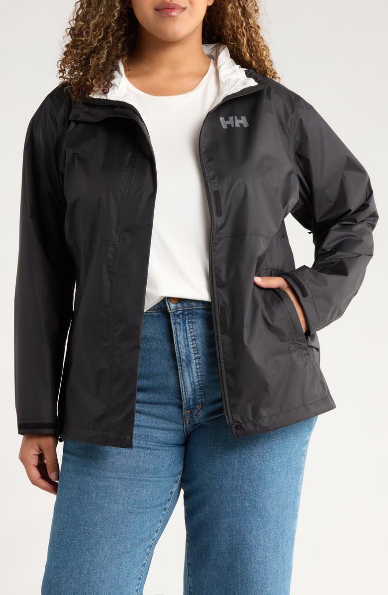 Helly Hansen Loke Windproof Waterproof Hooded Jacket, Main, color, Black