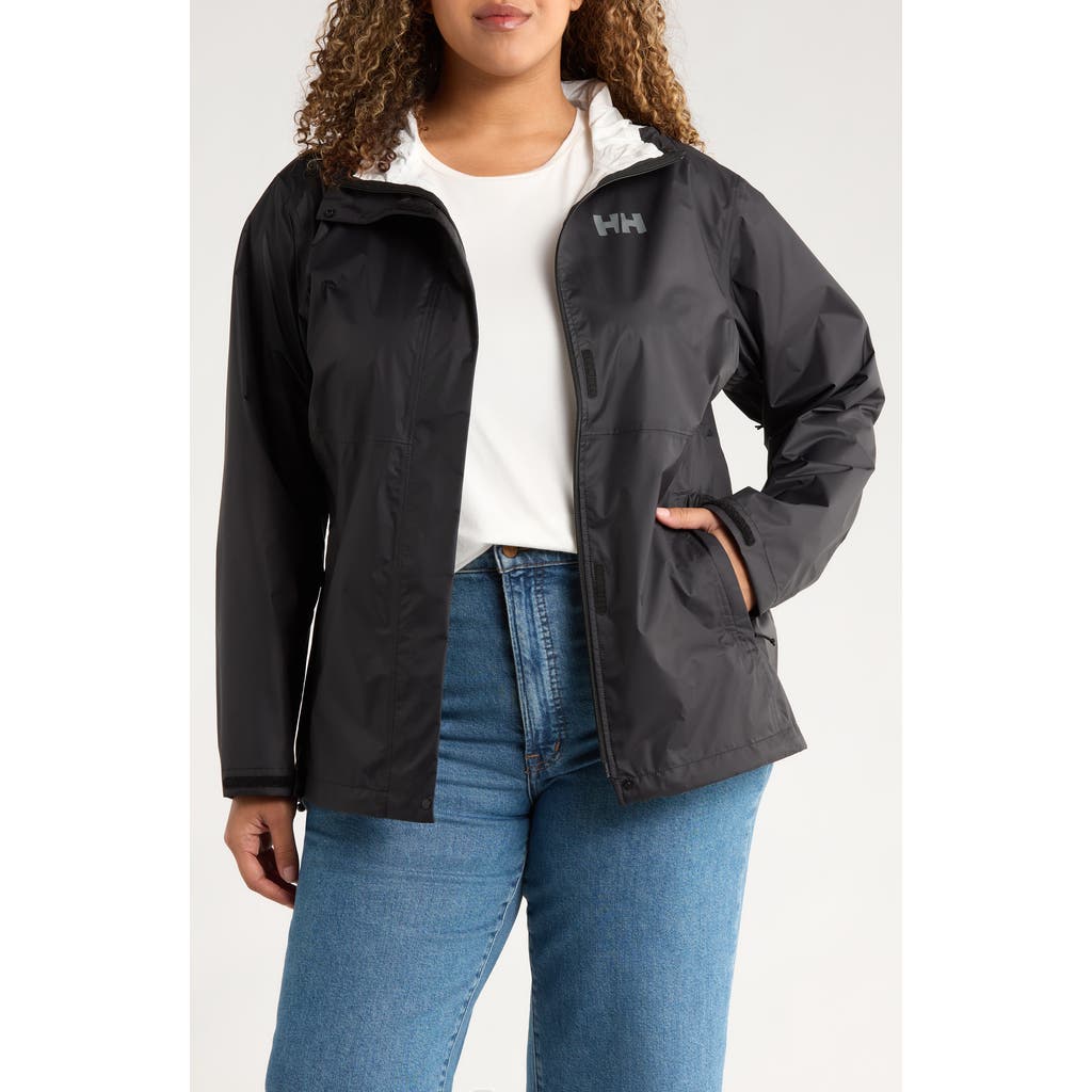 Helly Hansen Loke Windproof Waterproof Hooded Jacket In Black