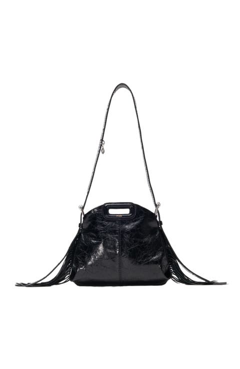 Miss M Mini Cracked Leather Bag
