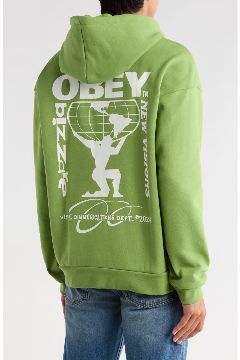 New Visions Extra Heavyweight Hoodie, Alternate, color, PIQUANT GREEN