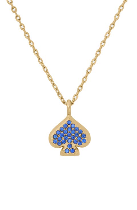 Everyday Spade Pavé Mini Pendant Necklace