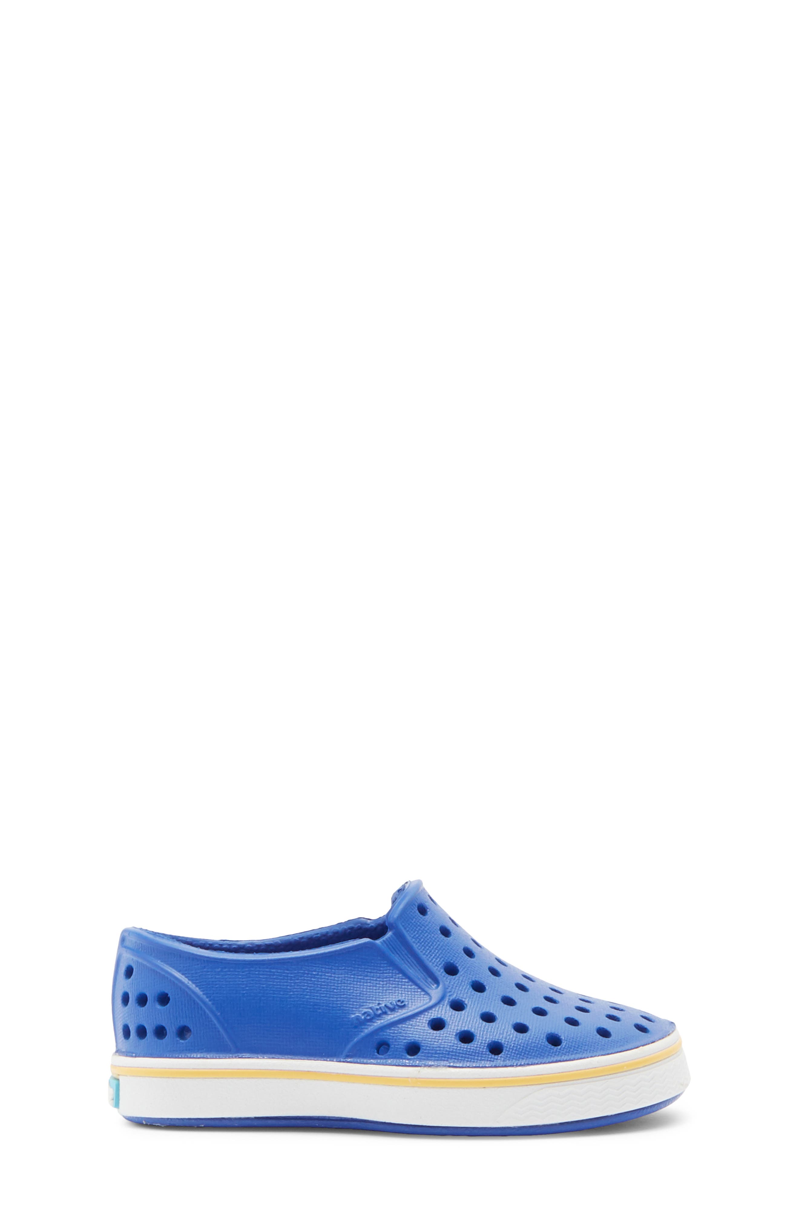 Native Shoes Kids' Miles Water Friendly Slip-On Sneaker, Alternate, color, Uv Blue/ Shell White