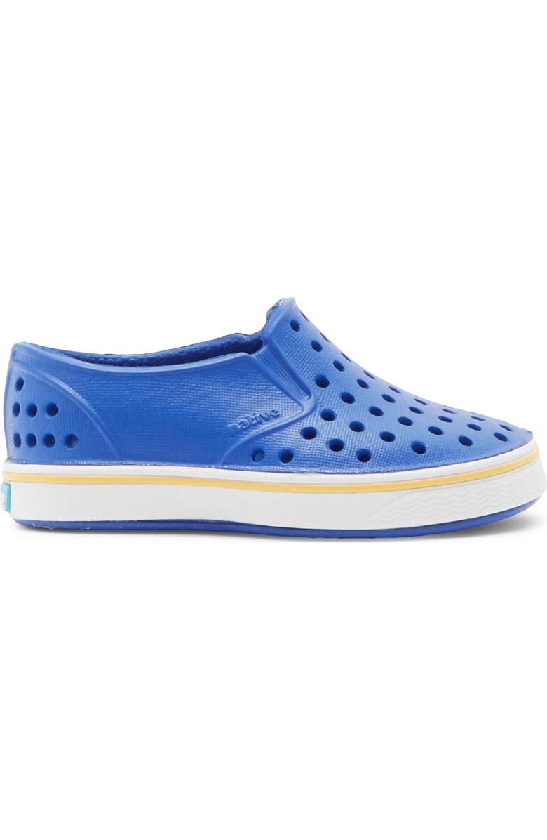 Native Shoes Kids' Miles Water Friendly Slip-On Sneaker, Alternate, color, Uv Blue/ Shell White