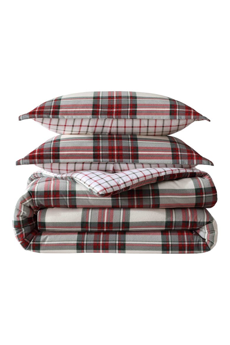 Serendipity Plaid Flannel Comforter Set, Main, color, SERENDIPITY PLAID