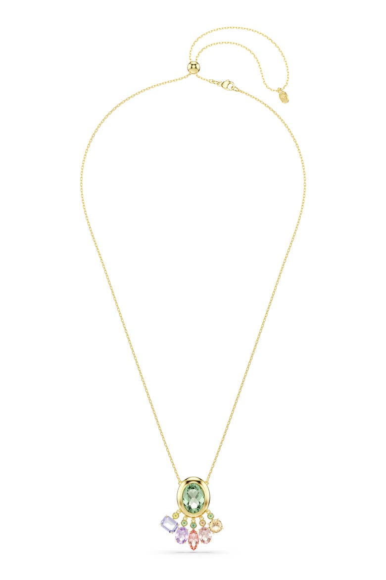 Gema Crystal Charm Pendant Necklace, Alternate, color, GOLD/ WHITE