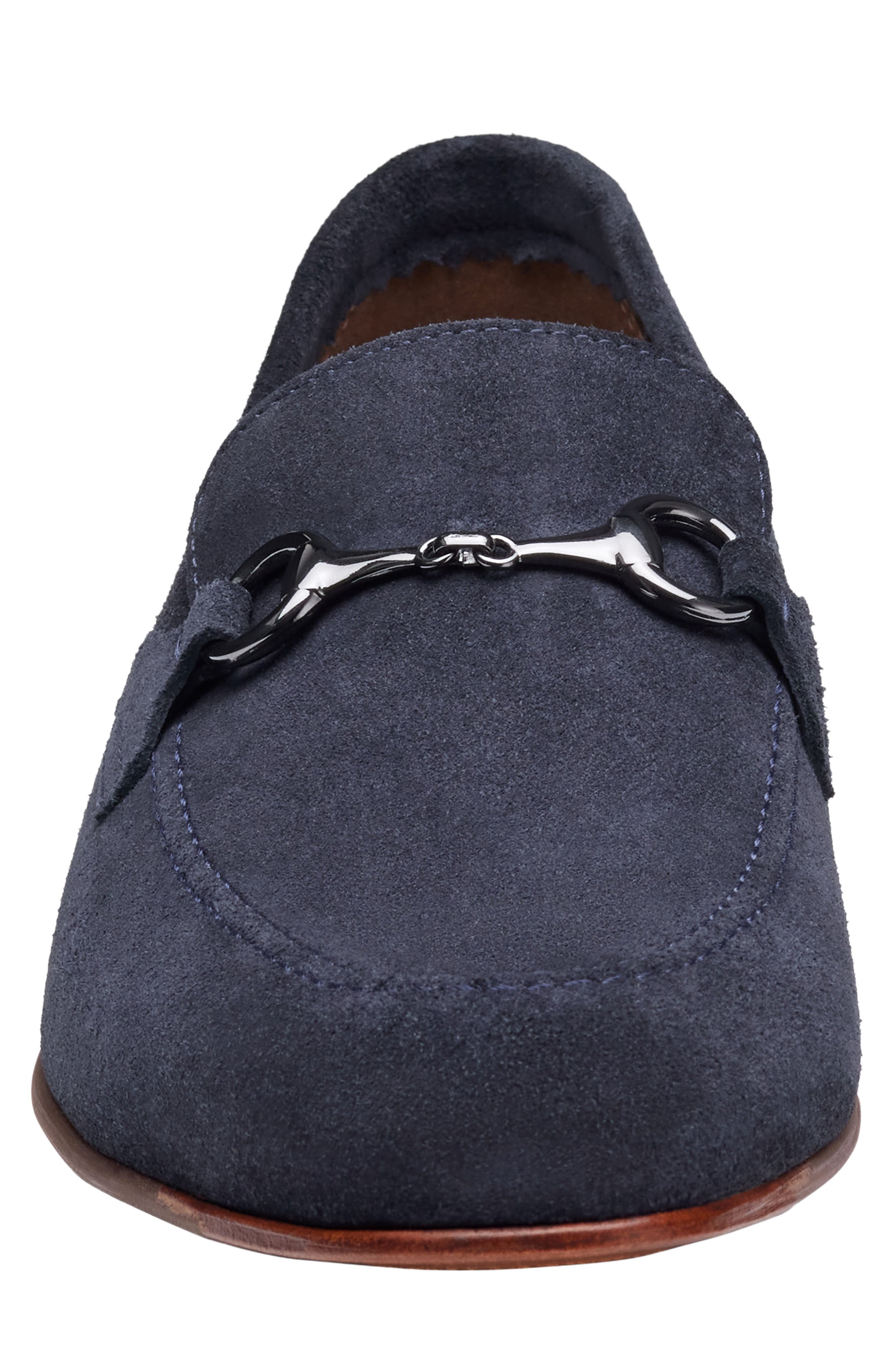 Higgins Bit Loafer, Alternate, color, NAVY SUEDE