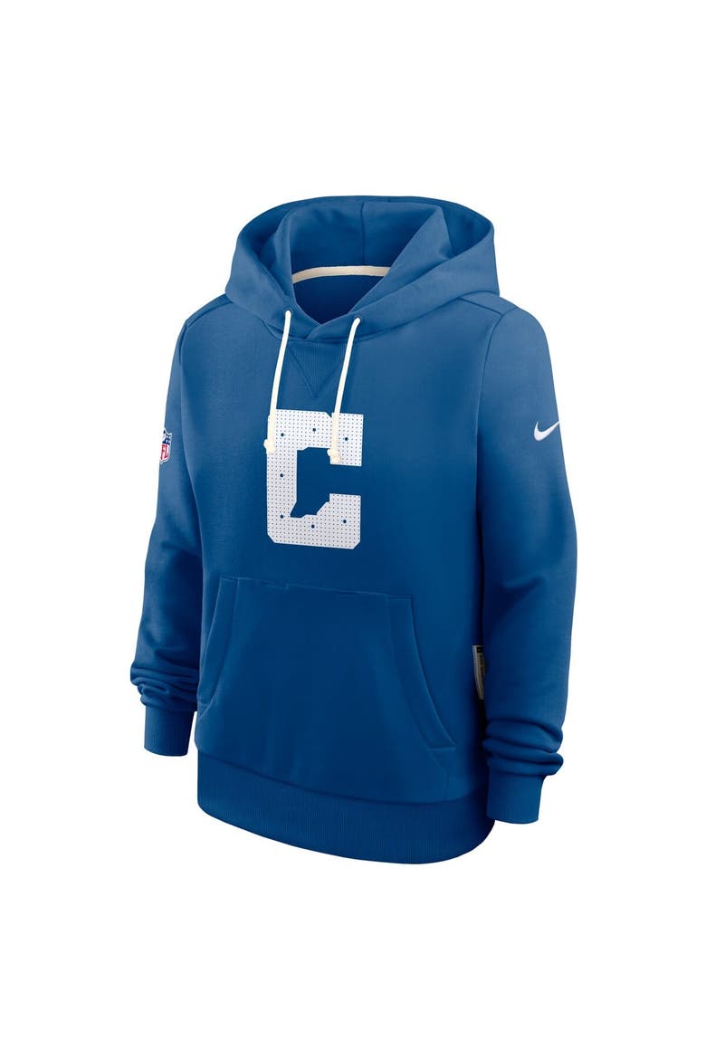 Women's Nike Royal Indianapolis Colts Sideline Standard Issue Initial Home Dri-FIT Hoodie, Alternate, color, Royal