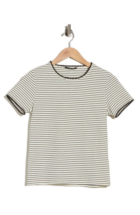 Short Sleeve Shell Stitched T-Shirt