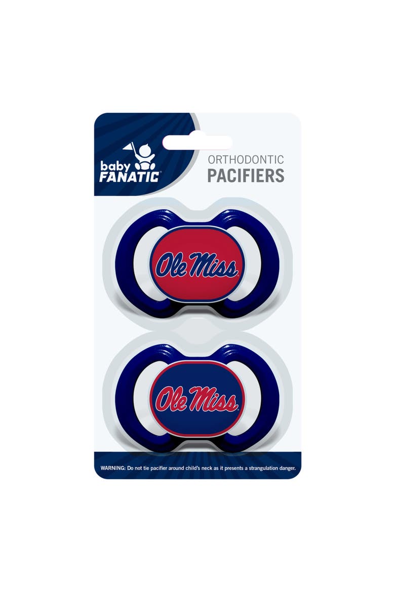 Ole Miss Rebels Pacifier 2-Pack, Alternate, color, Multicolor