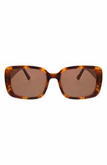 Oscar de la Renta 53mm Moderately Slim Rectangle Sunglasses