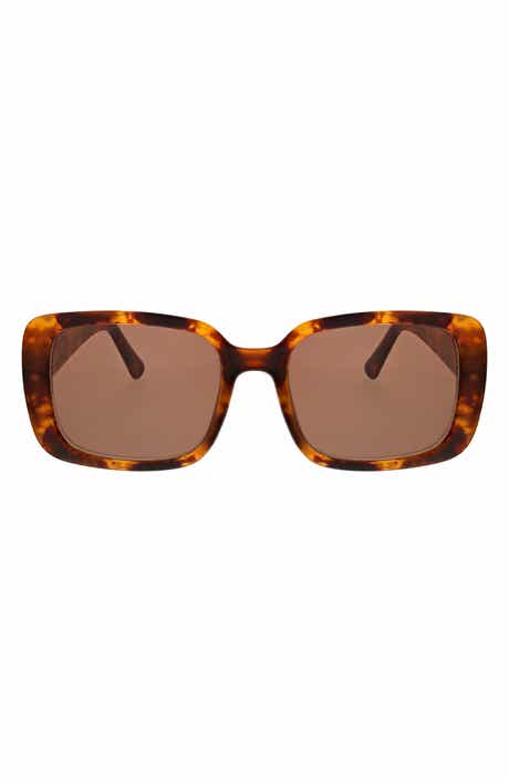 53mm Moderately Slim Rectangle Sunglasses