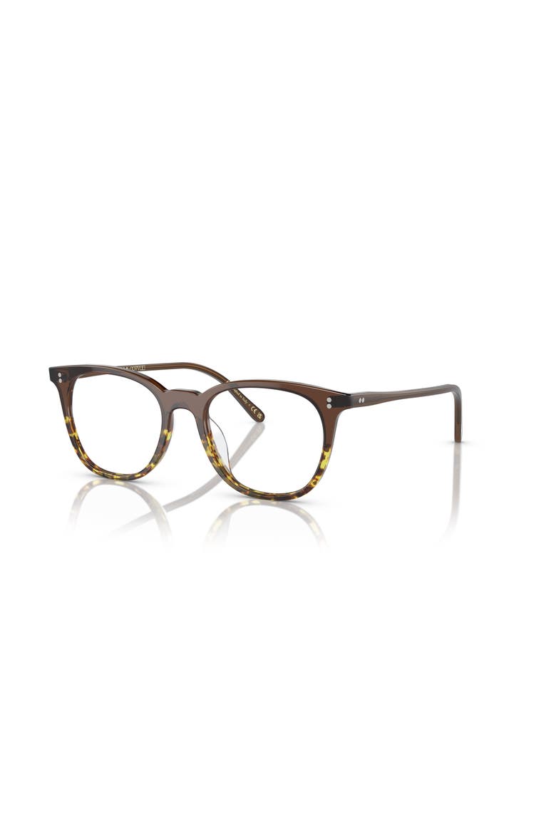 49mm Rectangle optical glasses, Main, color, Brown