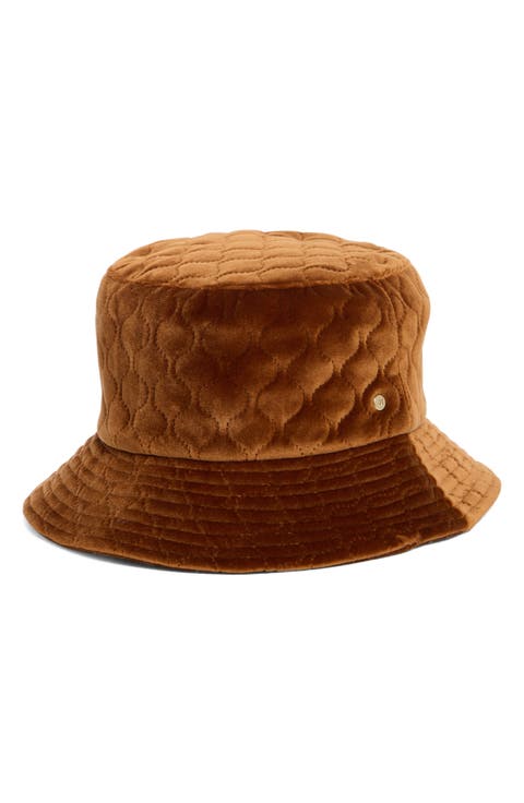 Quilted Velvet Bucket Hat