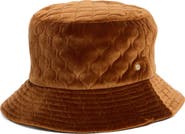 Steve Madden Quilted Velvet Bucket Hat