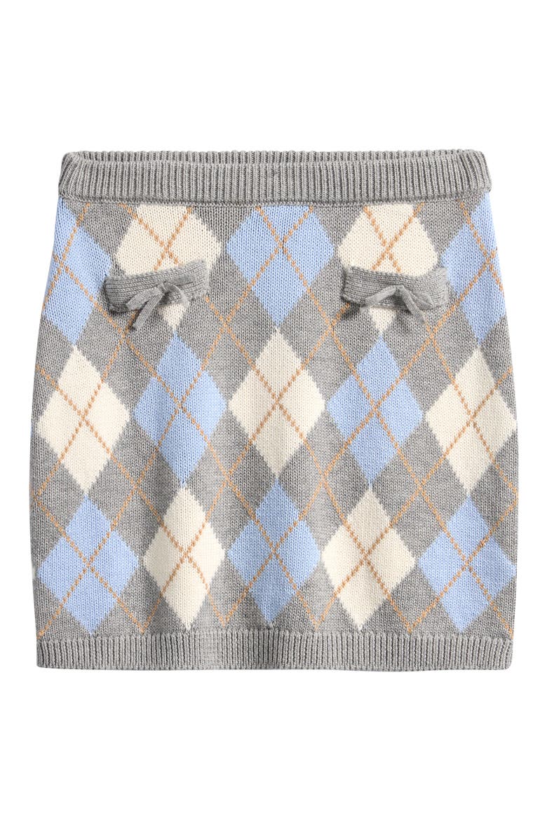 Kids' Karie Argyle Knit Miniskirt, Main, color, SNOW ANGEL