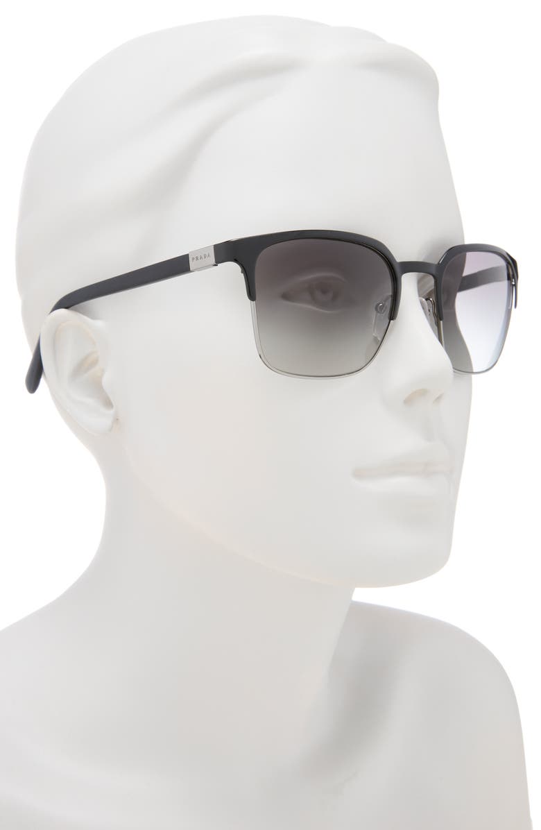 Prada 55mm Square Sunglasses, Alternate, color,