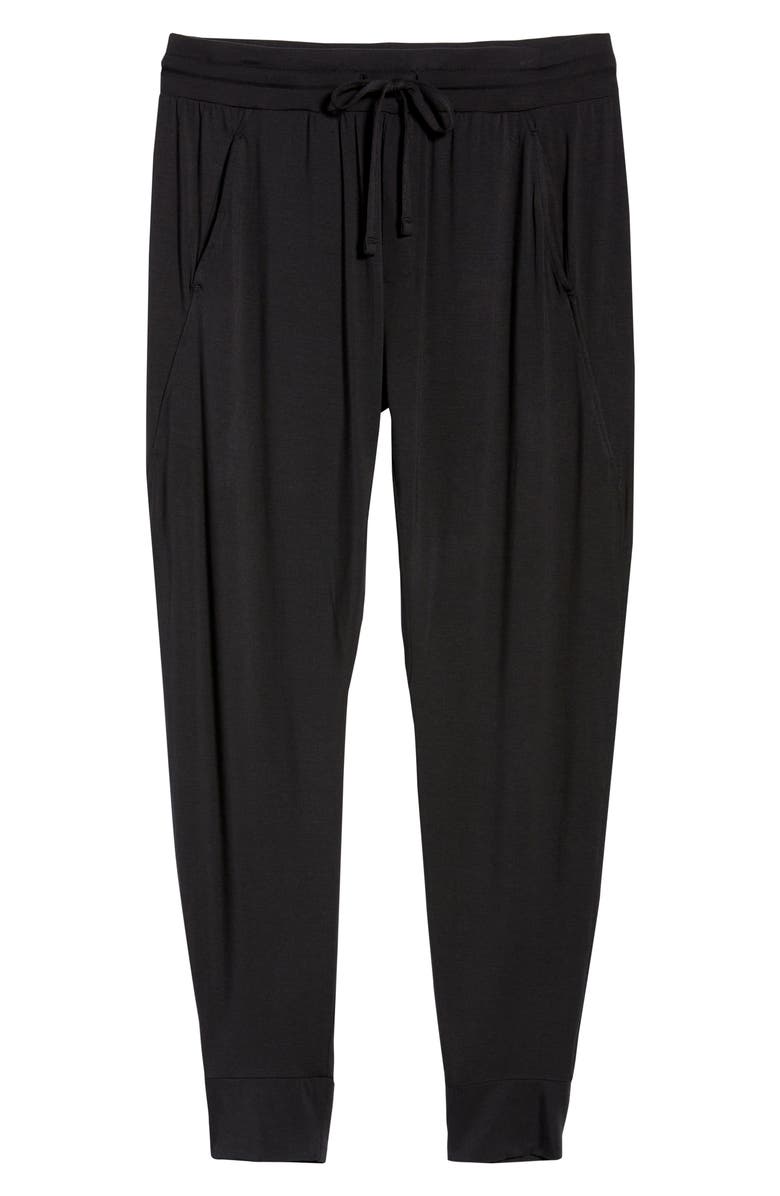 Tommy John Lounge Joggers, Alternate, color, Black