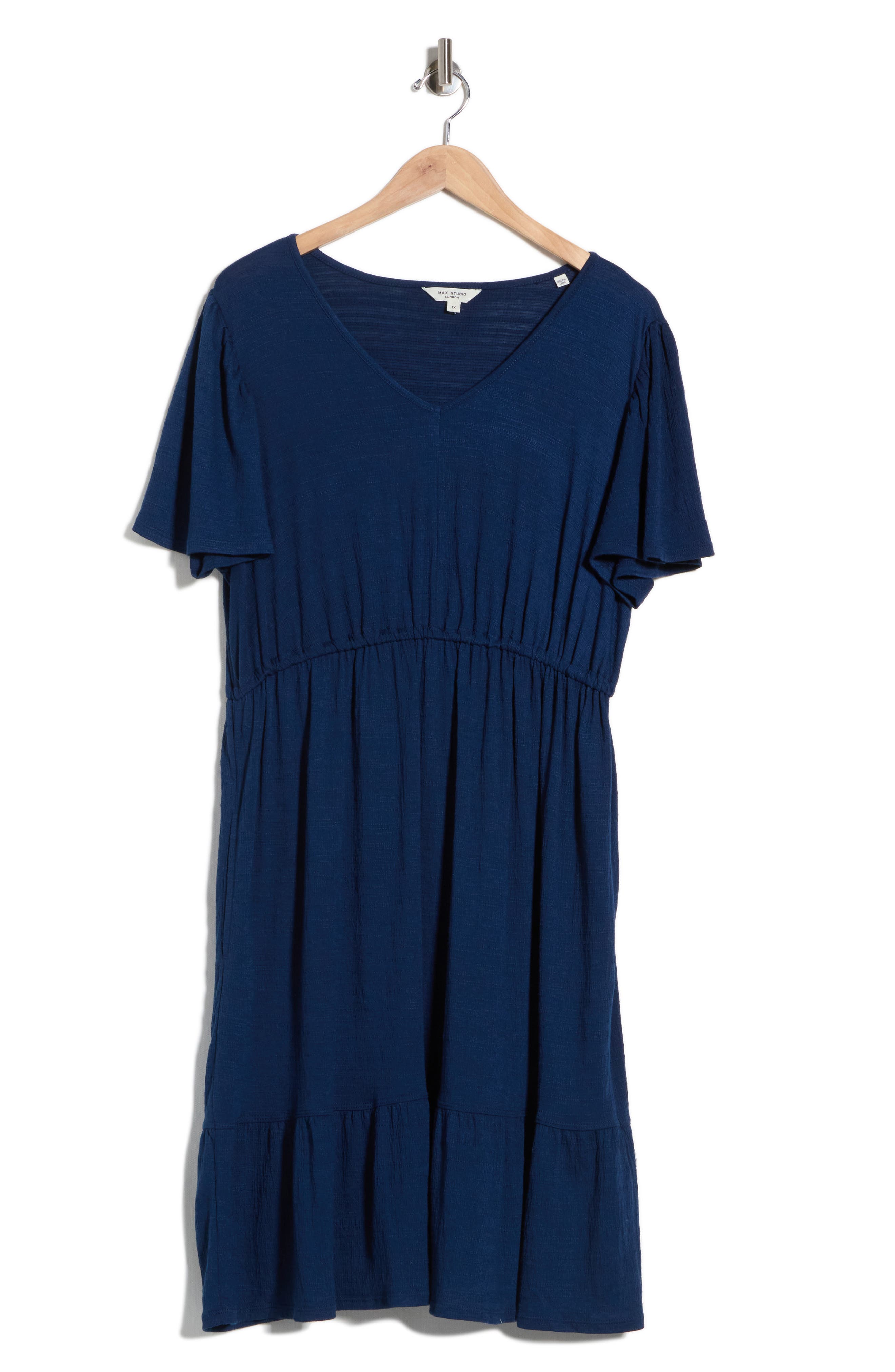 Flutter Sleeve Knit Dress
