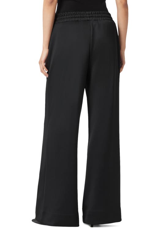 Allsaints Mirri Pintuck Pleat Wide Leg Pants In Black