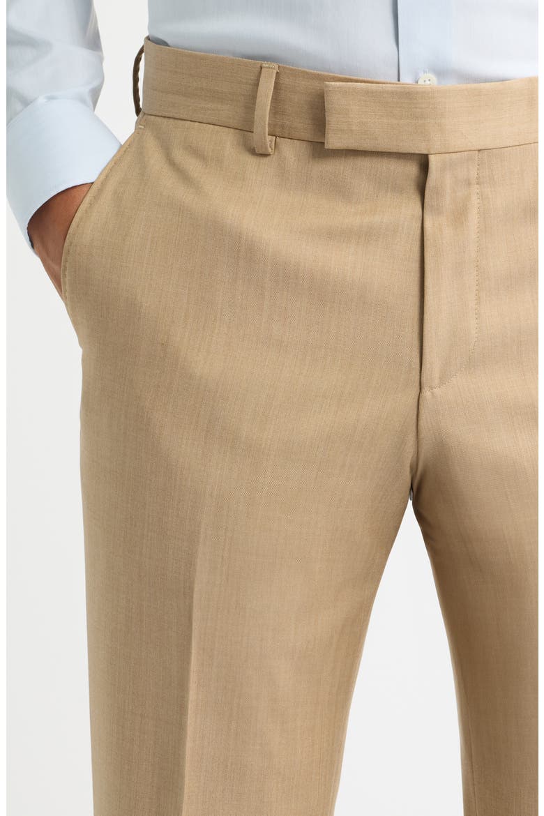 Genius Slim Fit Virgin Wool Suit Pants, Alternate, color, MEDIUM BEIGE