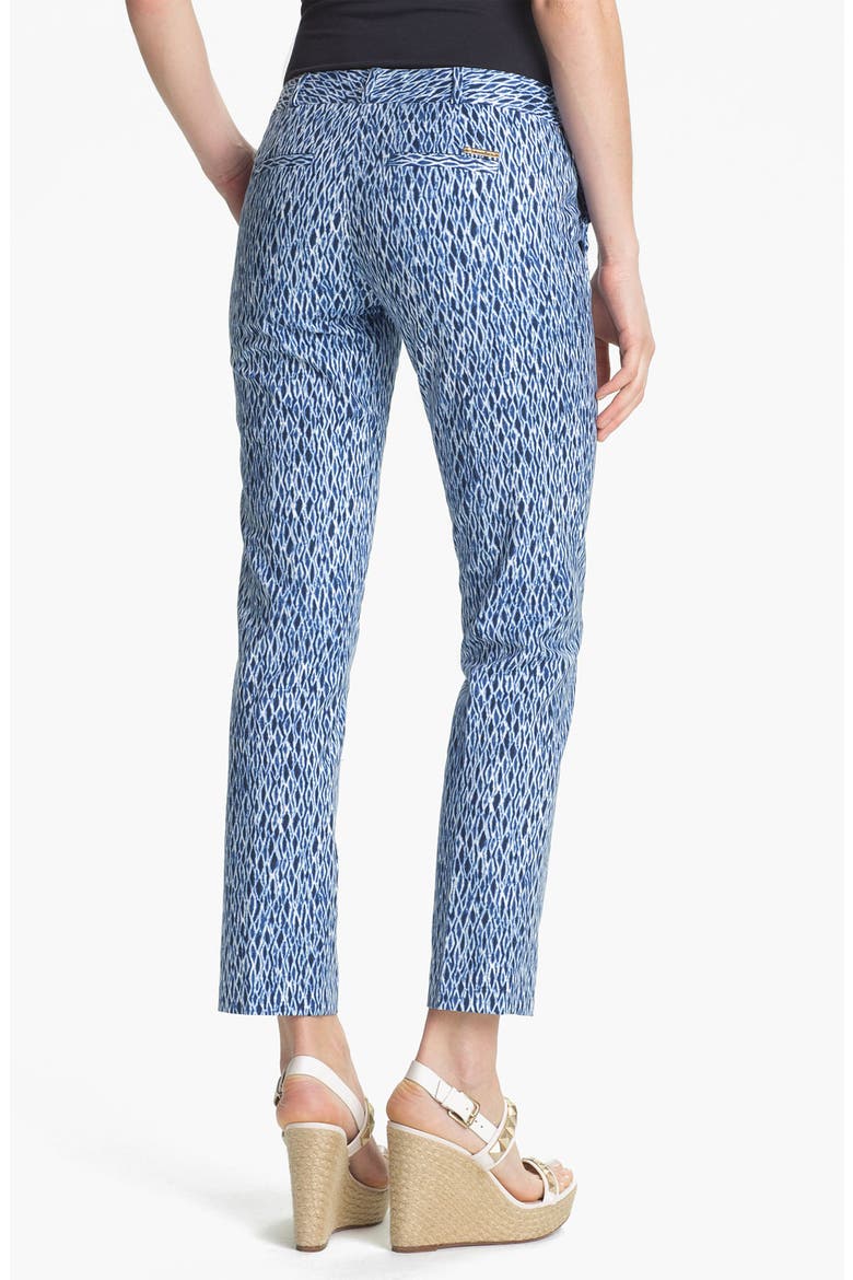 'Wave Shibori' Ankle Pants, Alternate, color, VINTAGE CADET
