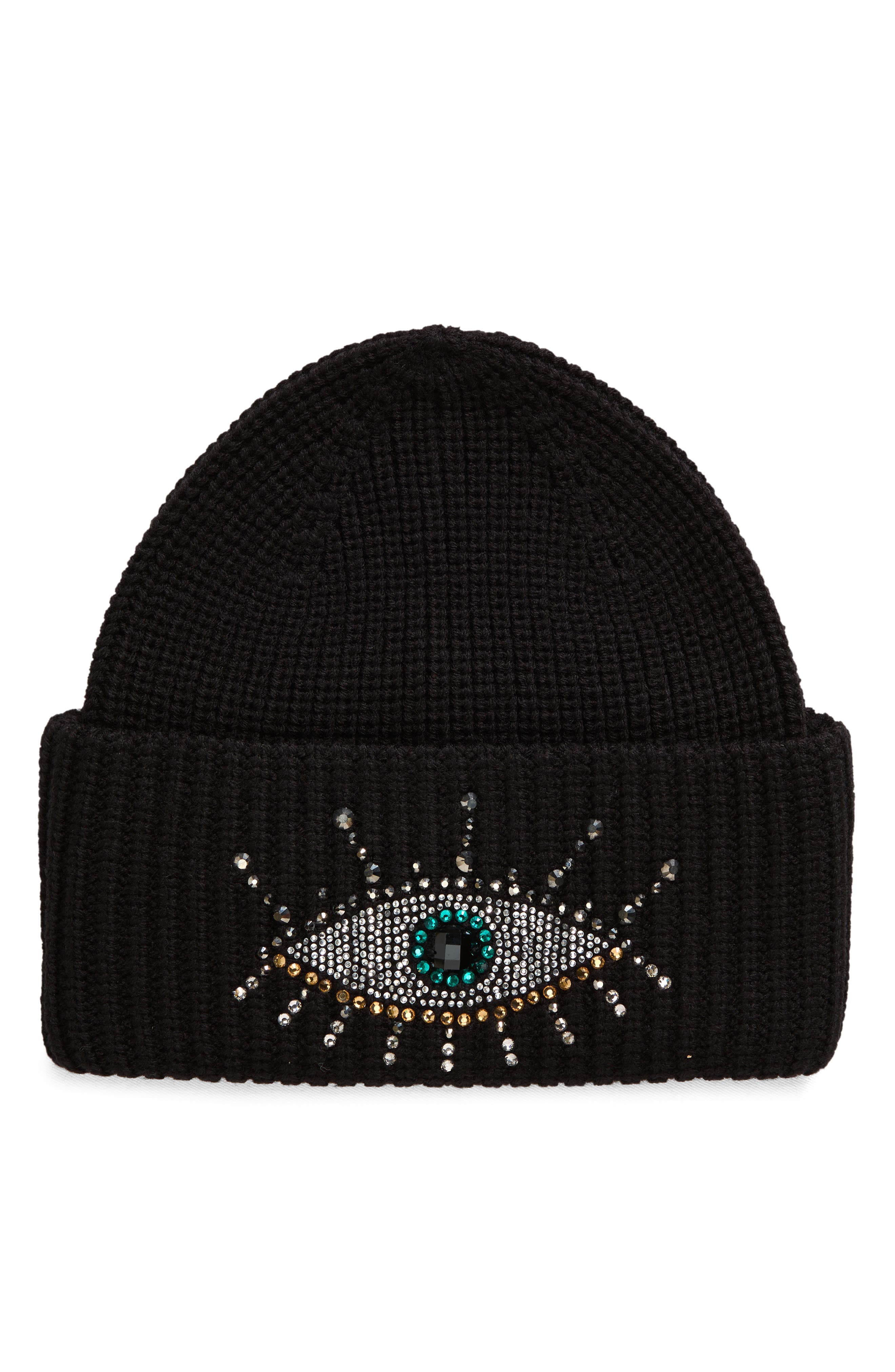 Kurt Geiger London Beaded Evil Eye Beanie