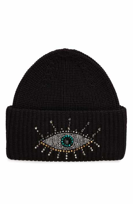 Kurt Geiger London Beaded Evil Eye Beanie